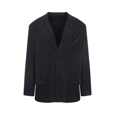 Balenciaga Cotton Jacket In Black