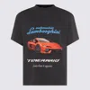 Balenciaga Black Cotton Lamborghini T-shirt In Black