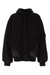 Balenciaga Front Pocket Oversize Cotton Sweatshirt