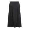 Balenciaga Black Cotton Midi Skirt In Black