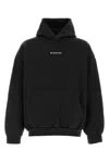 Balenciaga Black Cotton Sweatshirt In Black