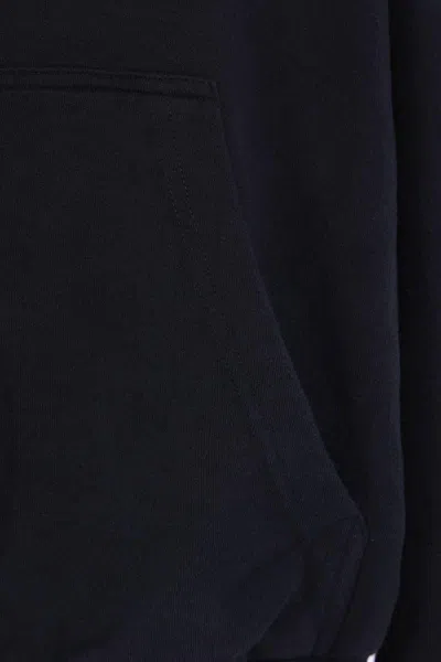Balenciaga Black Cotton Sweatshirt In Blue
