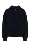 Balenciaga Flipped Uni Zip Sweatshirt In Black