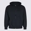 Balenciaga Flipped Uni Zip Sweatshirt In Blue