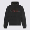 Balenciaga Hooded Sweatshirt Featuring Kangaroo Pocket In Black
