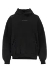 Balenciaga Black Cotton Sweatshirt In Blue