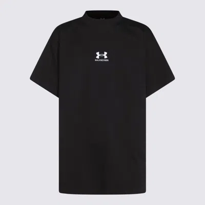 BALENCIAGA BALENCIAGA BLACK COTTON T-SHIRT