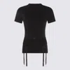 Balenciaga Black Cotton T-shirt In Black