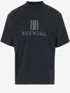 Balenciaga Faded Black Nano Bb Medium Fit T-shirt