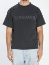 Balenciaga Men Black Crewneck T-shirt With Logo Print On The Front In Cotton Man In Black