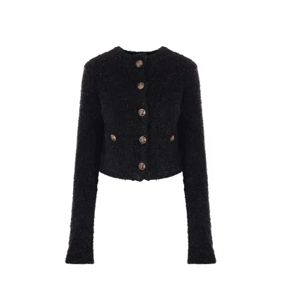 Balenciaga Black Cotton Women's Cardigan