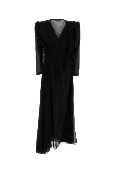 BALENCIAGA BLACK CREPE DRESS
