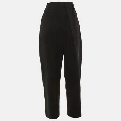 Pre-owned Balenciaga Black Crepe Trousers L
