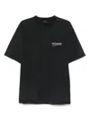 Balenciaga Men Graphite Cotton Oversize T-shirt