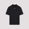 Balenciaga Black Crewneck Logo T-shirt In Black