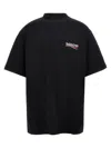 Balenciaga Logoed T-shirt In Black