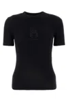 Balenciaga Crew Neck Fitted T-shirt With Short Sleeves In Black