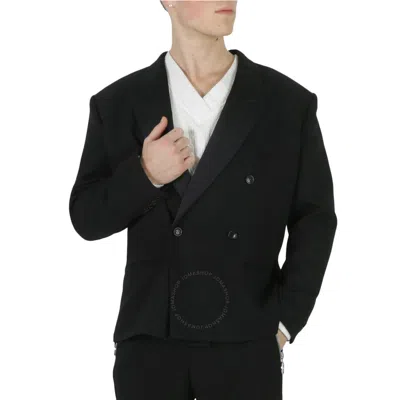Balenciaga Black Cristobal Double-breasted Blazer Jacket