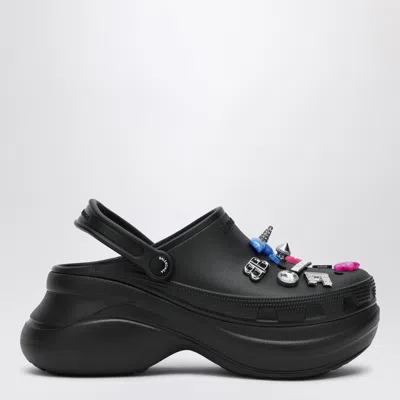 BALENCIAGA BLACK CROCS JIBBITZ