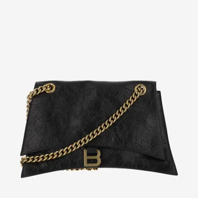 Balenciaga Shoulder Bags Crush Women Leather Black