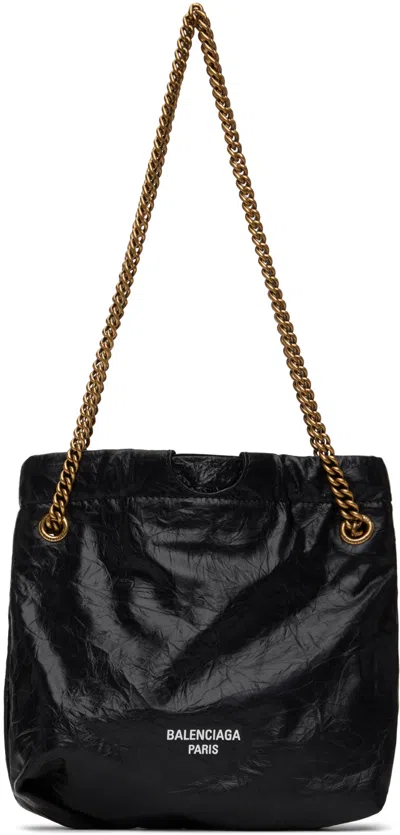 Balenciaga Crush Xs Crush Xs Tote Bag In Black