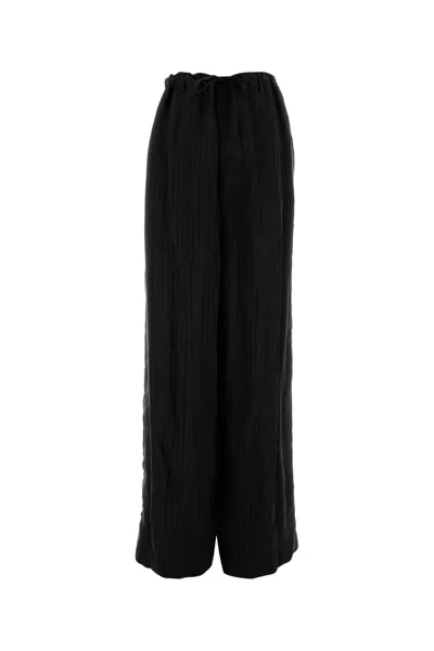 Balenciaga Black Cupro Pyjama Pant