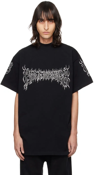 Balenciaga Darkwave T-shirt Oversized In Black