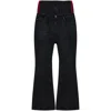 Balenciaga Layered Shell-trimmed Distressed Flared Jeans In Black