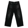 Balenciaga Belt Loop Jeans In Black