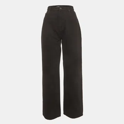 Pre-owned Balenciaga Black Denim High-rise Jeans M/waist 28"