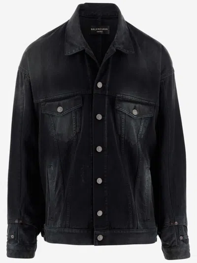 BALENCIAGA BLACK DENIM JACKET