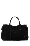 Balenciaga Medium Le City Handbag With Zip Pocket In Black