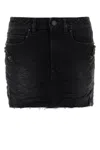 Balenciaga Urban Style Skirt With Pockets And Loops In Black