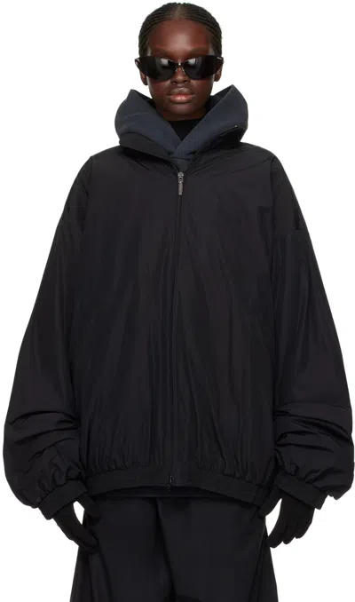 Balenciaga Black Diy Metal Outline Track Jacket In 1000 Black