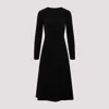 Balenciaga Black High-neck Sleeveless Dress With Polyester And Elastane Blend Fabric In Black