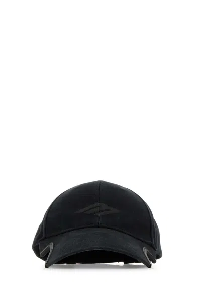 BALENCIAGA BLACK DRILL 3B STENCIL BASEBALL CAP