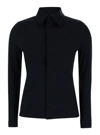 Balenciaga Jersey Shirt In Black