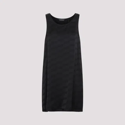 BALENCIAGA BLACK EMBLEM PATTERN TOP