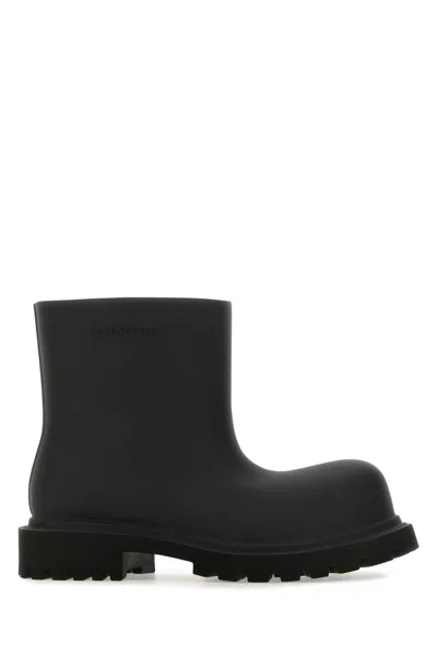 Balenciaga 55mm Steroid Rubber Boots In Black
