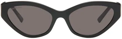 Balenciaga Black Everyday Cat-eye Sunglasses In 001 Black