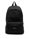 Balenciaga Black Explorer Backpack With Logo Patch