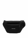 Balenciaga Black Explorer Recycled Nylon Belt Bag In Black