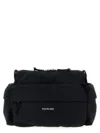 Balenciaga Small Explorer Multipocket Canvas Weekend Bag In Black