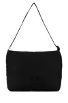 Balenciaga Black Fabric Monaco Shopping Bag In Black