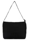 Balenciaga Black Fabric Monaco Shopping Bag In Black