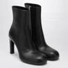 Balenciaga 80mm Fargo Leather Ankle Boots In Black