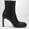 Balenciaga 80mm Fargo Leather Ankle Boots In Black