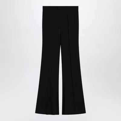 Balenciaga Black Flared Pants In Viscose