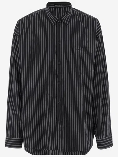BALENCIAGA BLACK FLATGROUND SHIRT