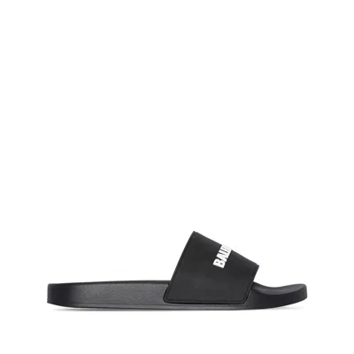 BALENCIAGA BALENCIAGA BLACK FLIP-FLOPS & SLIDES MEN